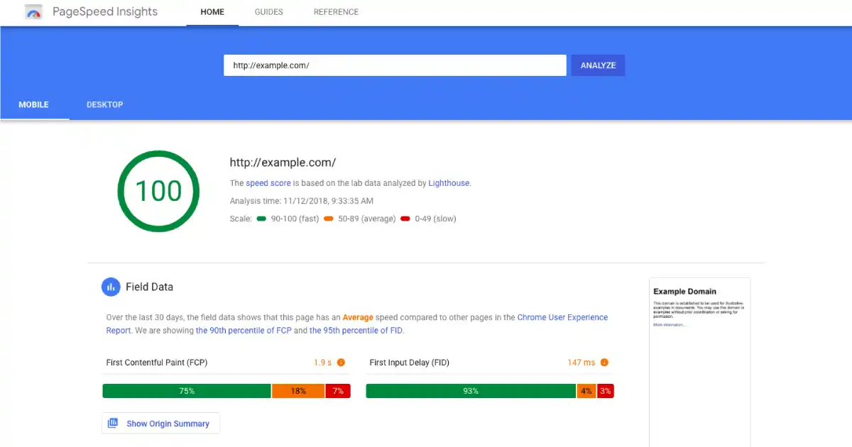 Slow website loading speed